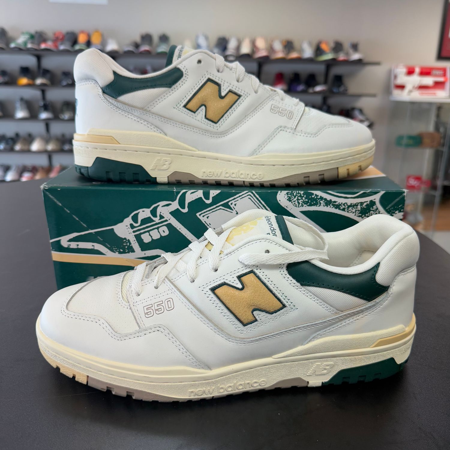 PO NEW BALANCE 550 AIME LEON DORE NATURAL GREEN SIZE 12