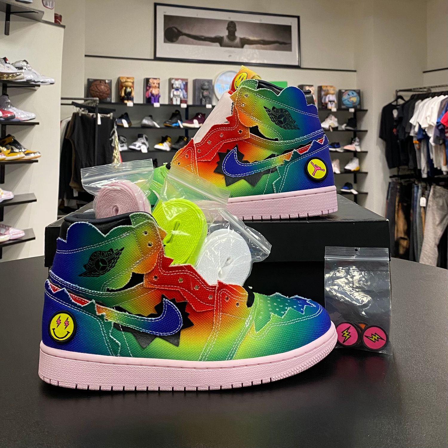 NEW NO BOX JORDAN 1 HIGH J BALVIN SIZE 8.5