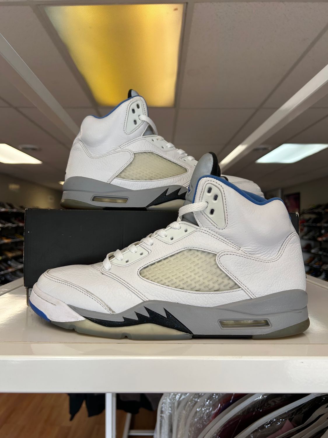 PO AIR JORDAN 5 WHITE STEALTH SIZE 12