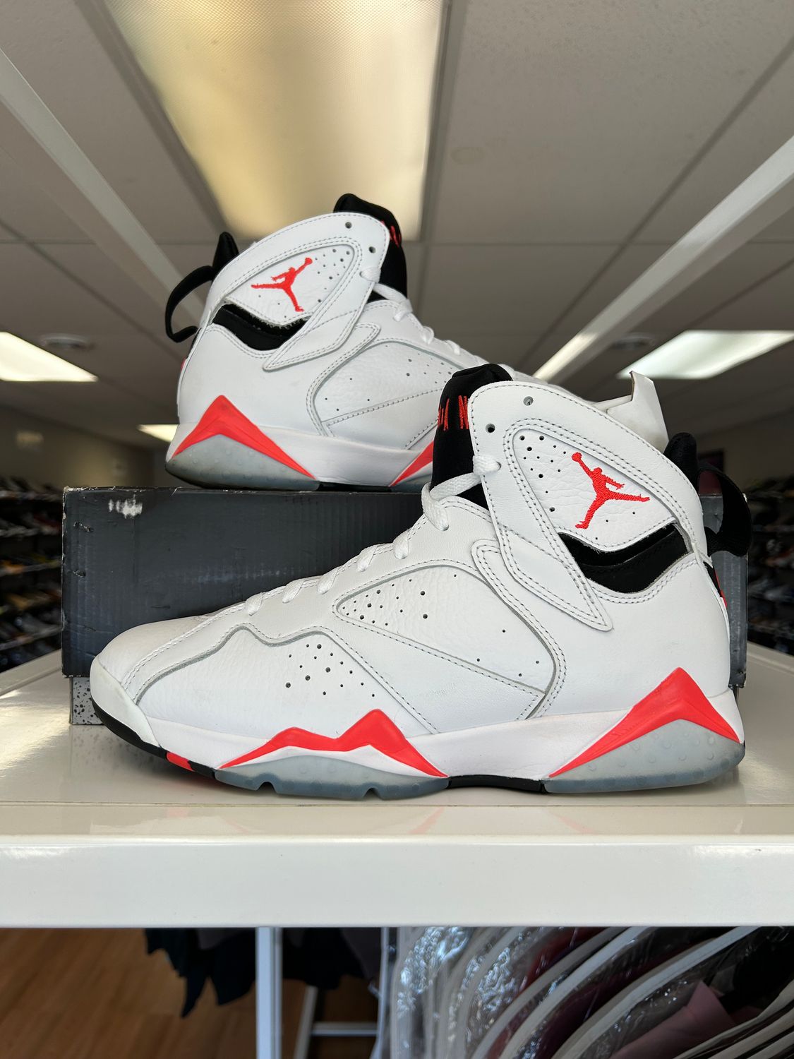 PO AIR JORDAN 7 WHITE INFRARED SIZE 9