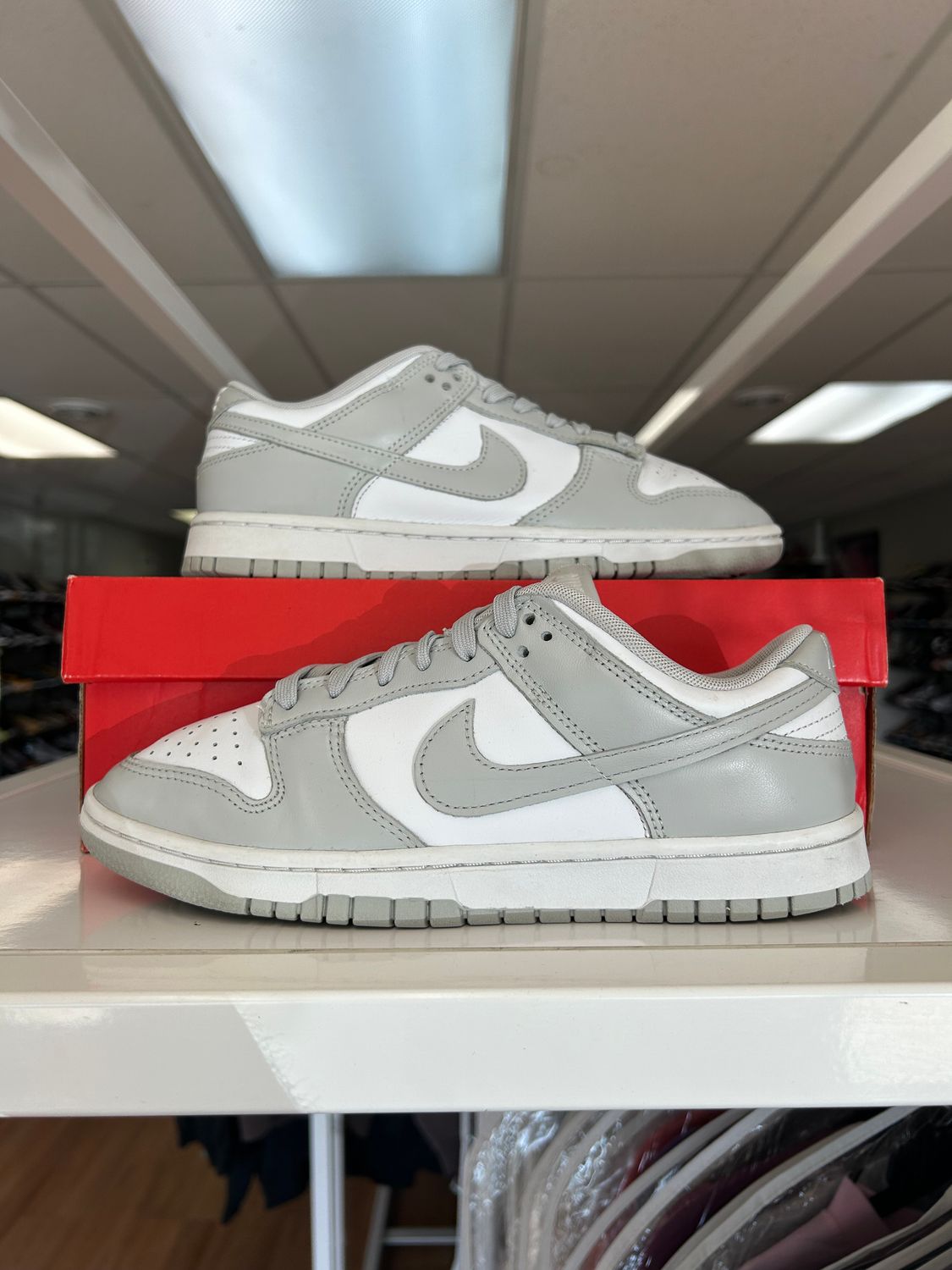 PO NIKE DUNK LOW GREY FOG SIZE 7.5