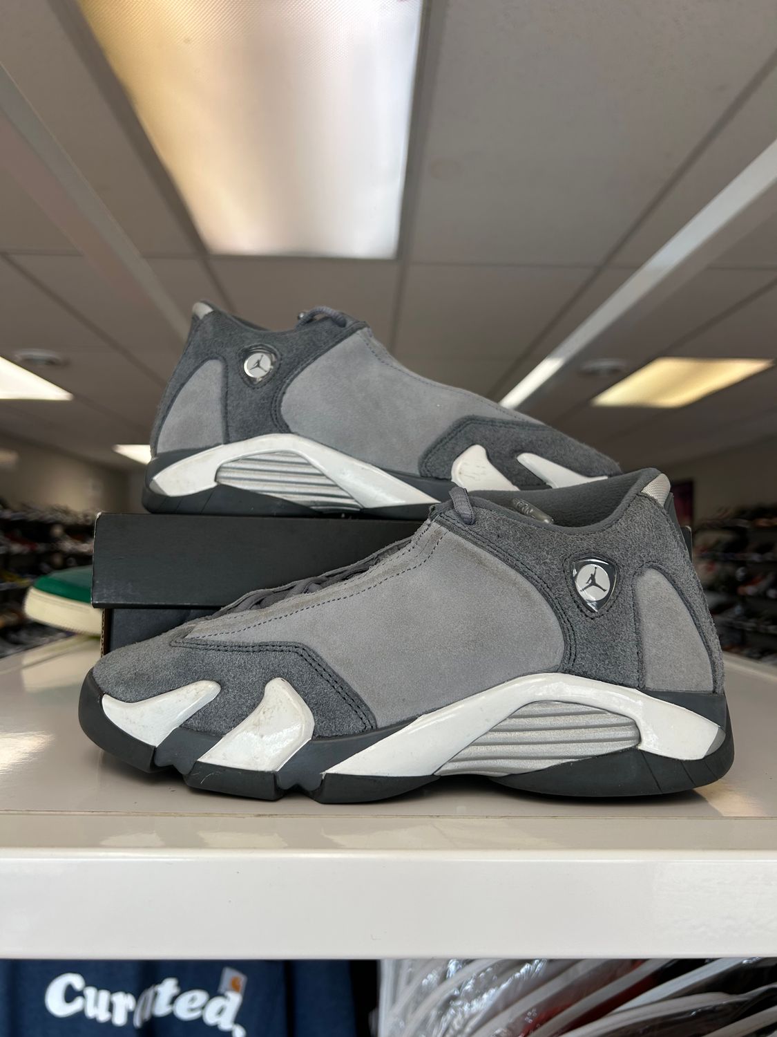 PO AIR JORDAN 14 FLINT GREY SIZE 5.5Y