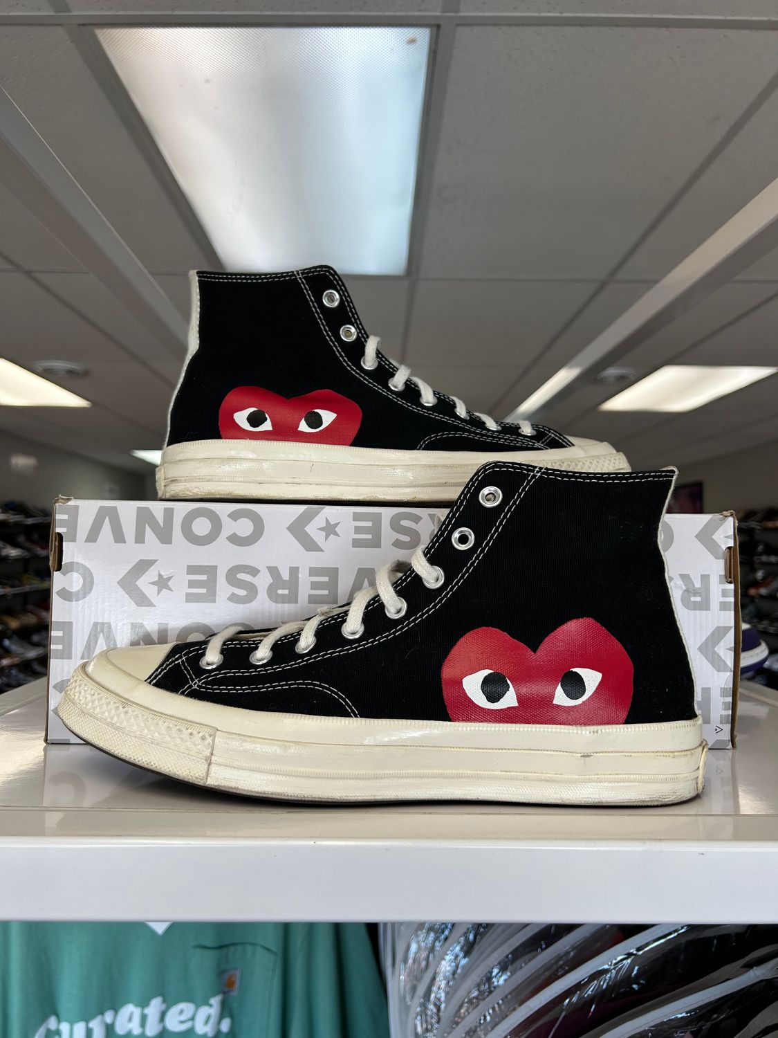 PO CONVERSE HIGH CDG BLACK SIZE 11