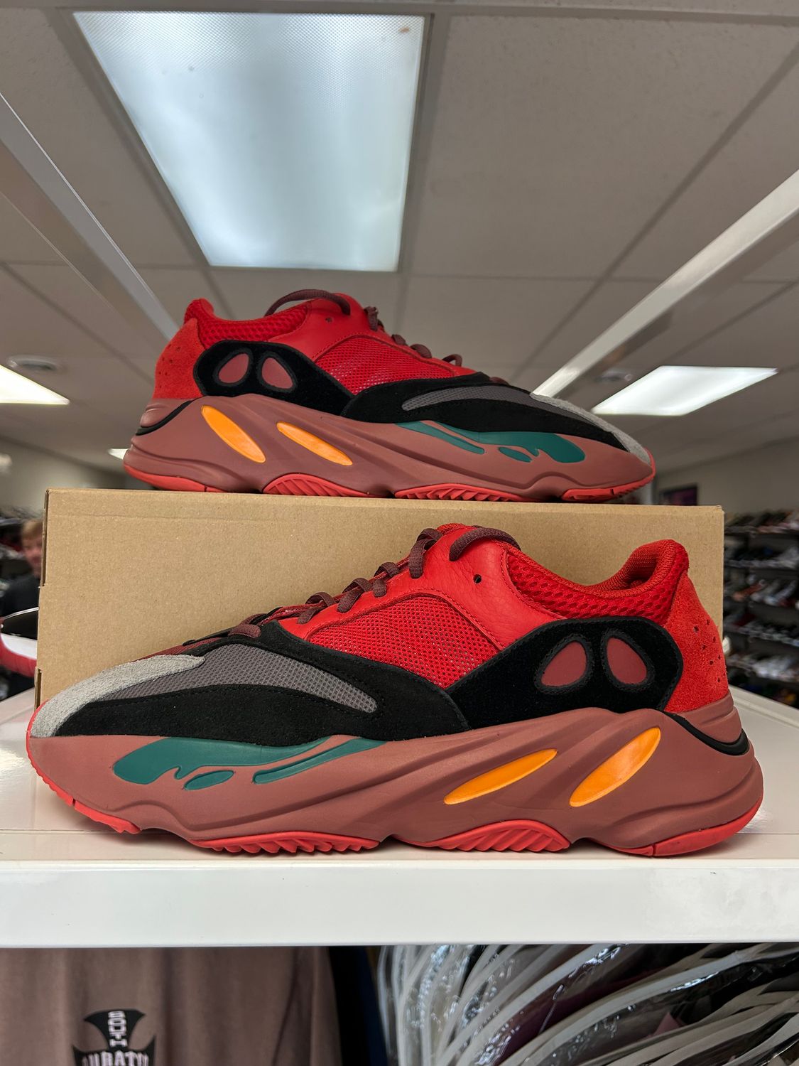 PO ADIDAS YEEZY 700 HI-RES RED SIZE 12