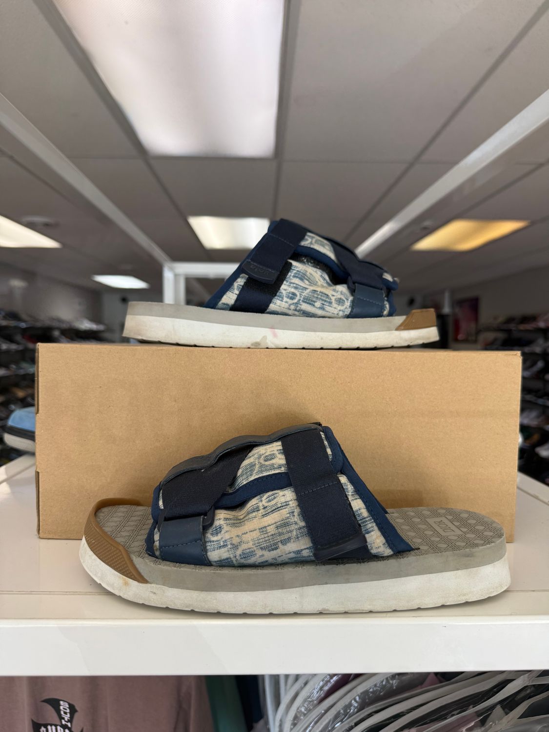PONB DIOR ALPHA SANDAL NAVY SIZE 40/7/8M