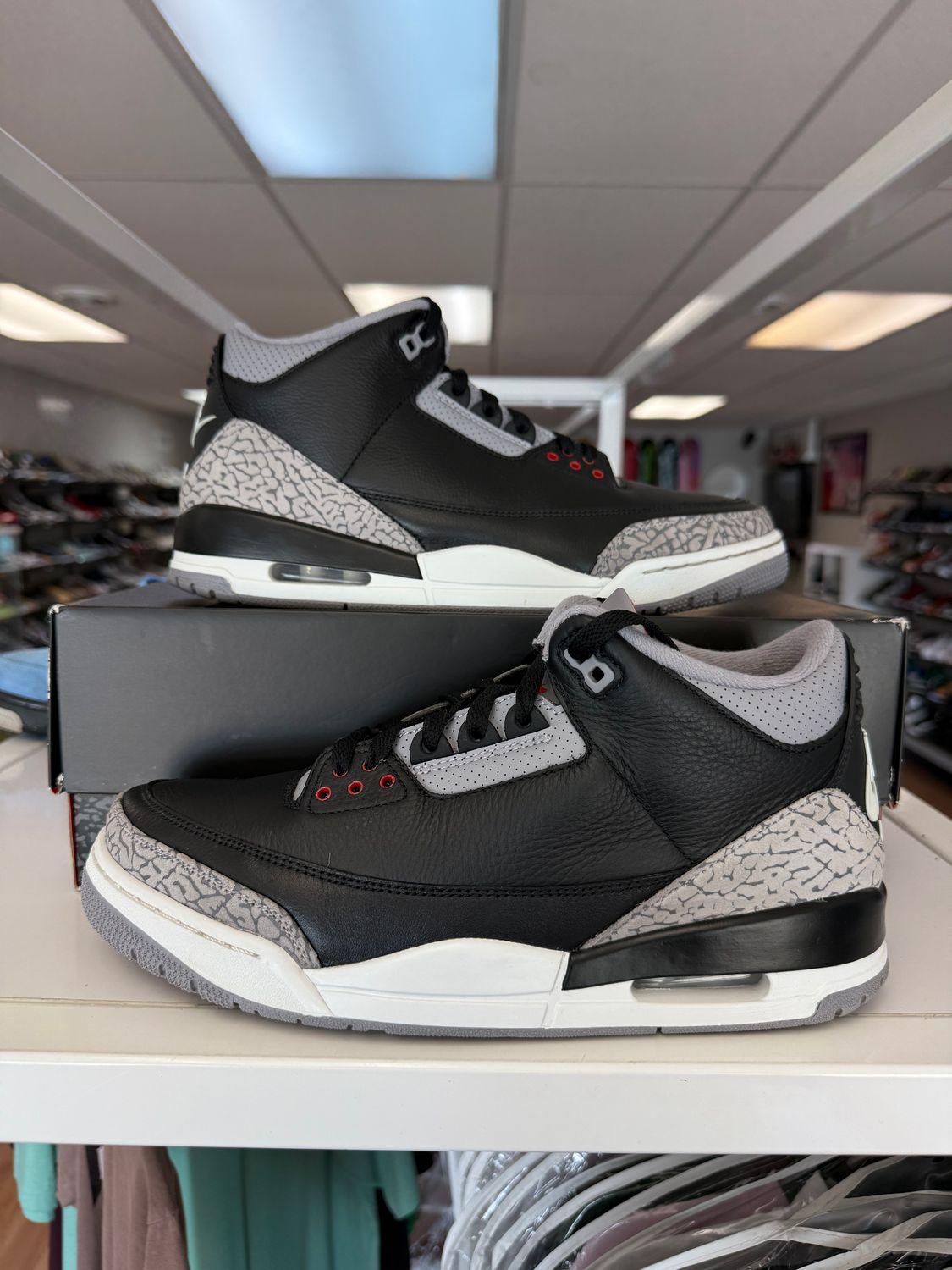 PO3 AIR JORDAN 3 BLACK CEMENT SIZE 10.5