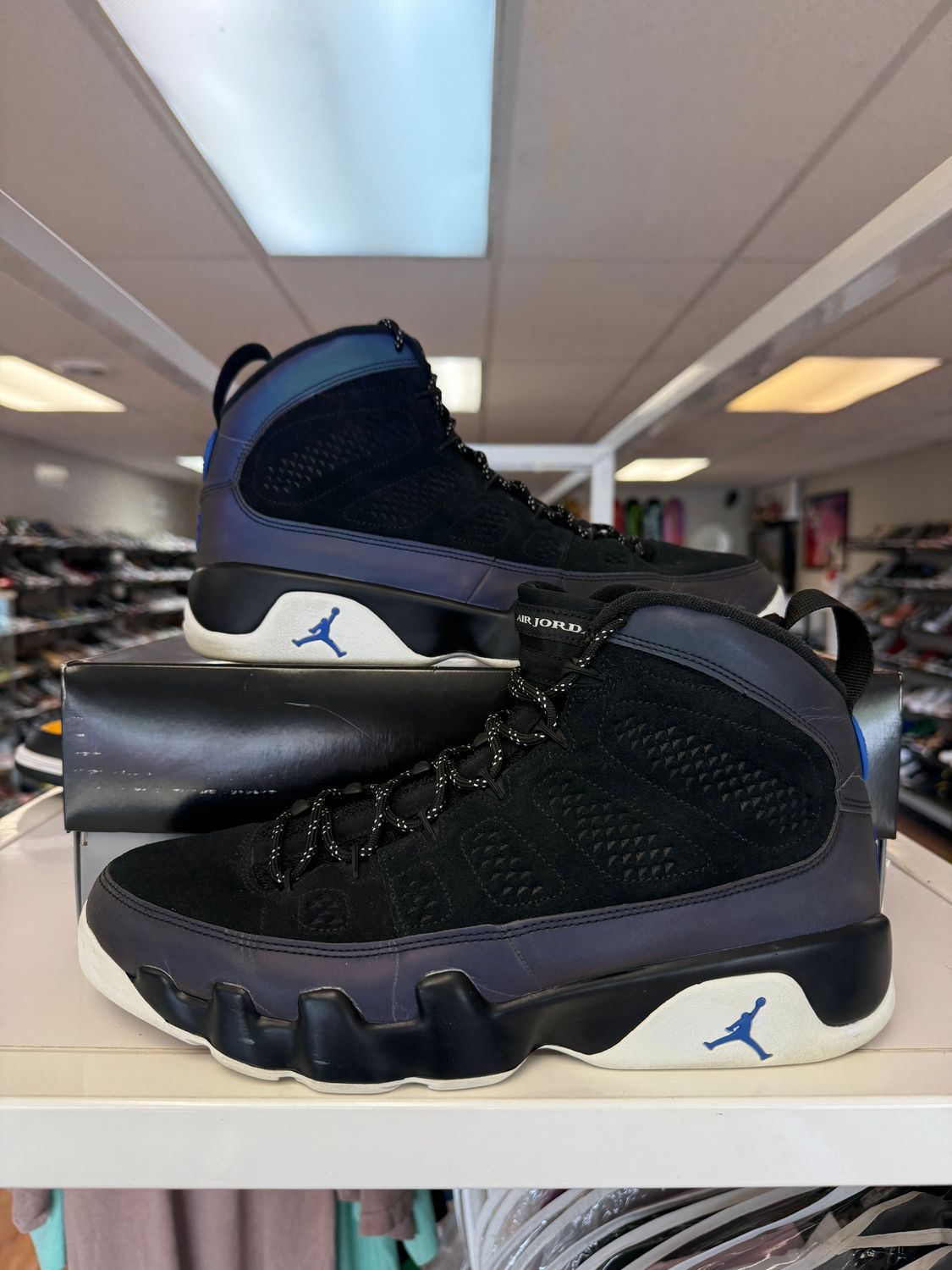 PO AIR JORDAN 9 RACER BLUE SIZE 12