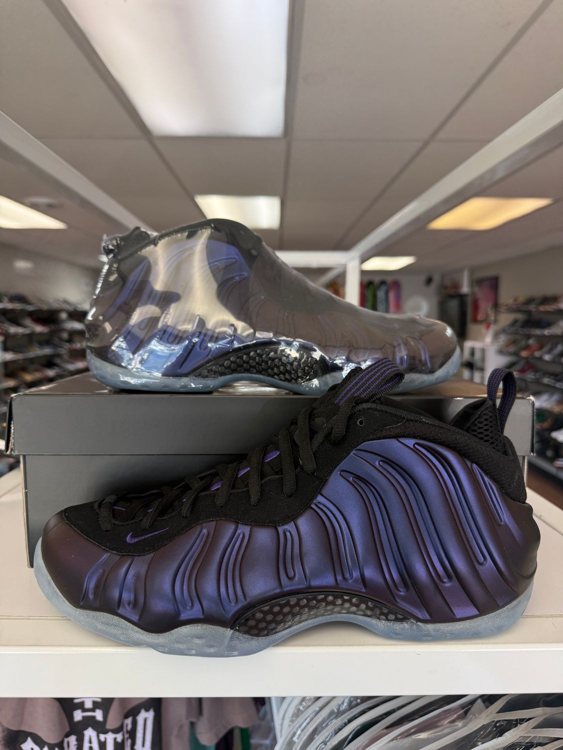NEW NIKE AIR FOAMPOSITE ONE EGGPLANT 