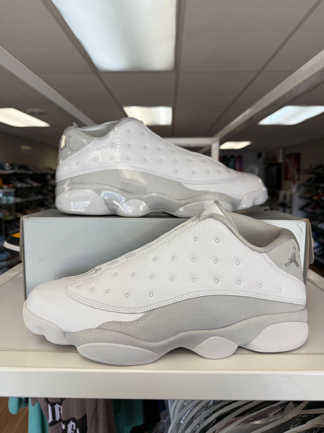 NEW AIR JORDAN 13 LOW PURE PLATINUM 