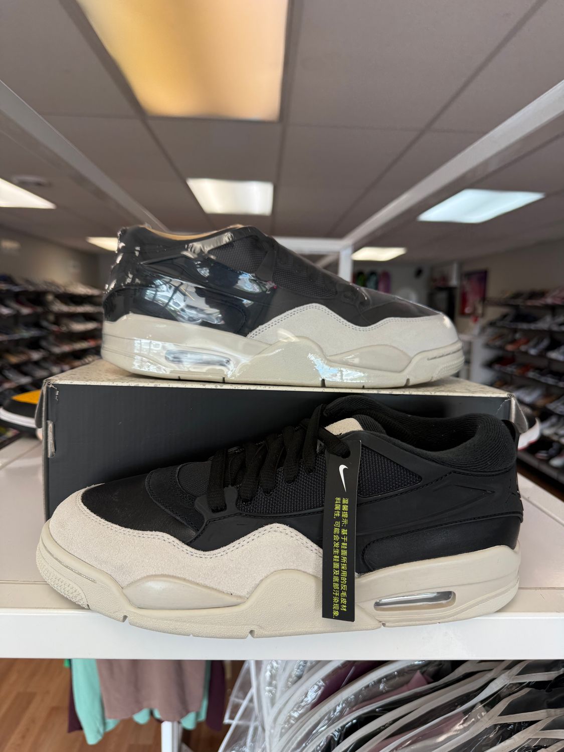 NEW AIR JORDAN 4 RM BLACK LIGHT BONE