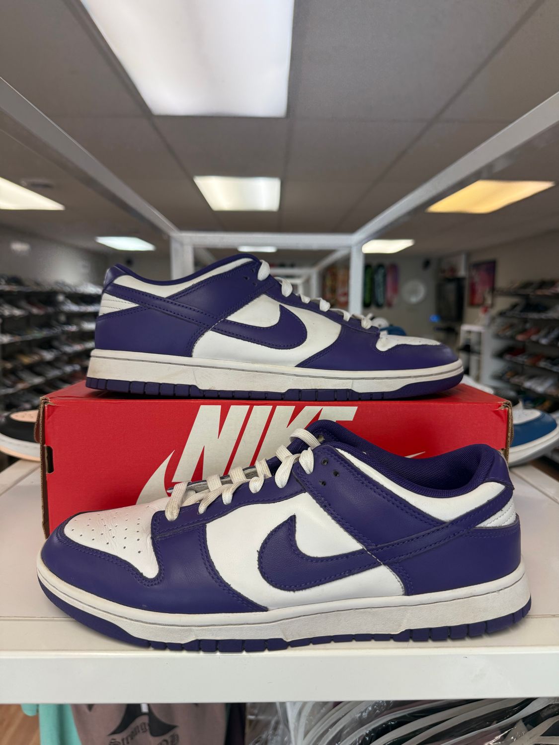 PO NIKE DUNK LOW CHAMPIONSHIP COURT PURPLE SIZE 11