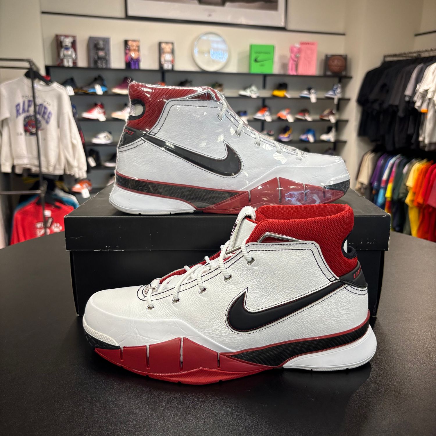 NEW NIKE KOBE 1 PROTRO WHITE BLACK RED ALL STAR 