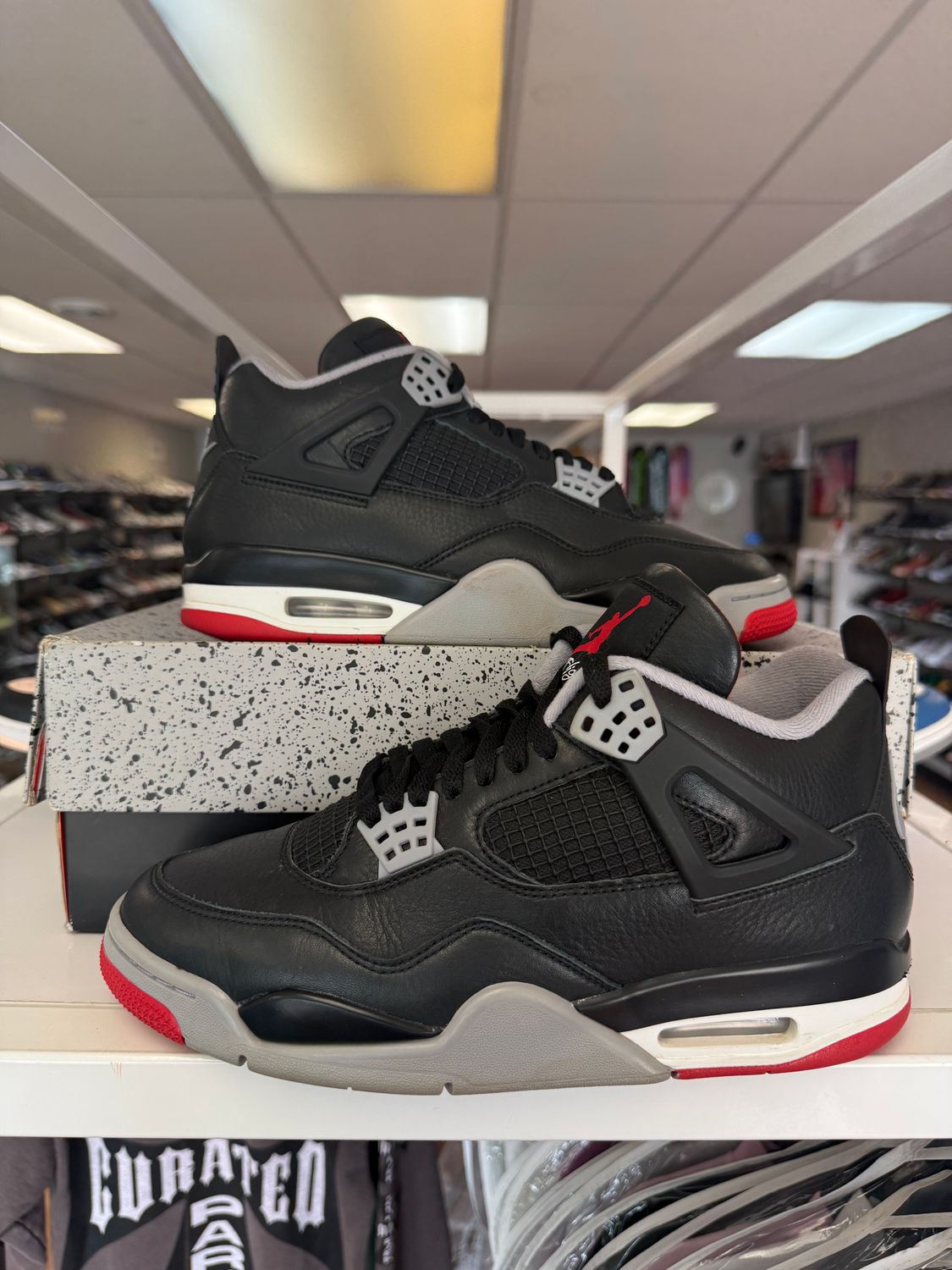 PO AIR JORDAN 4 BRED REIMAGINED SIZE 9.5