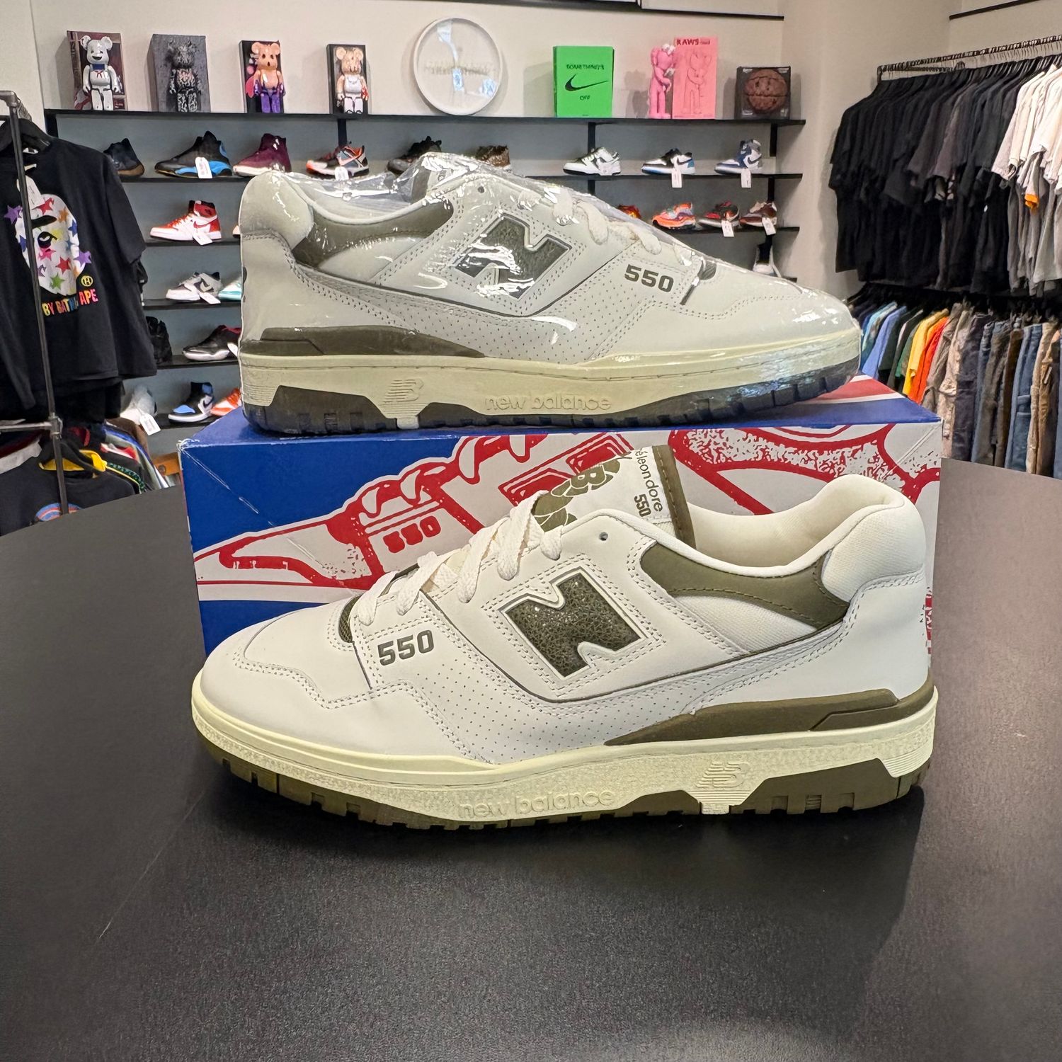 NEW NEW BALANCE 550 AIME LEON DORE GREEN WHITE