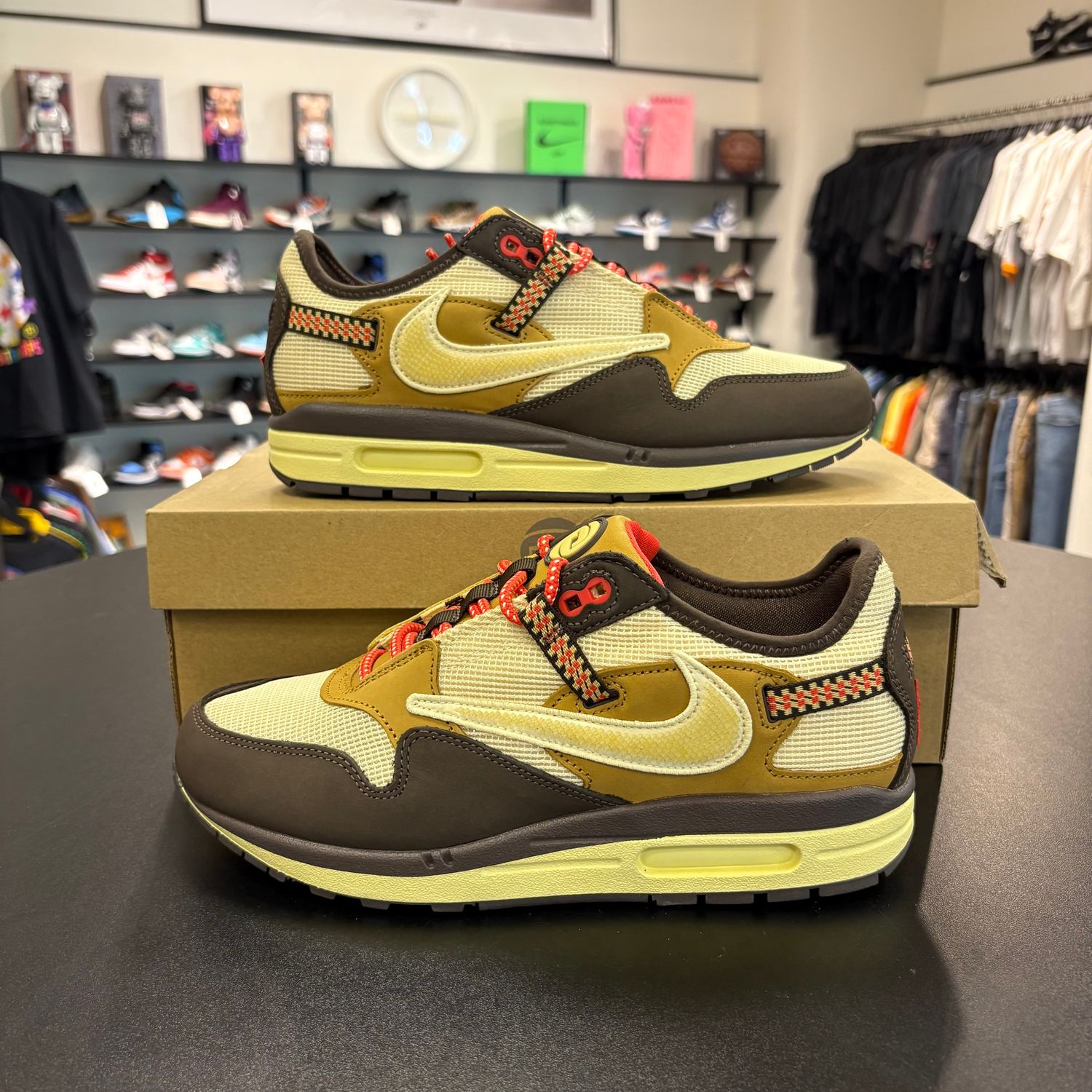 NEW NIKE AIR MAX 1 TRAVIS SCOTT CACTUS JACK BAROQUE BROWN