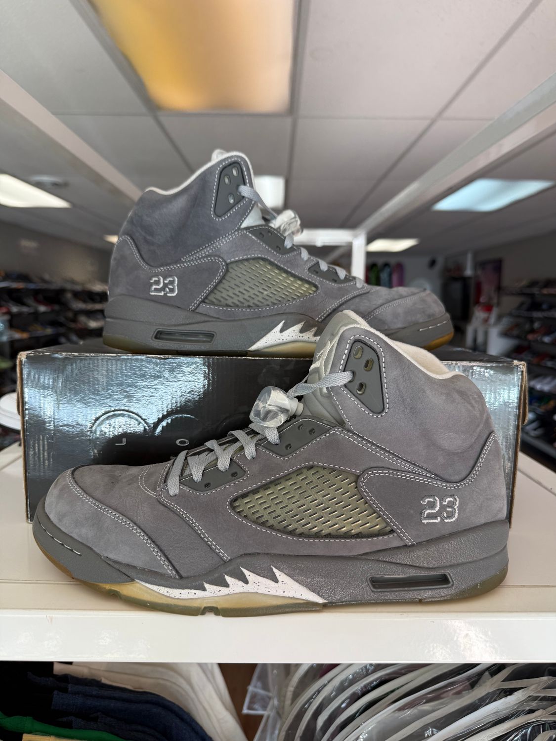 PO AIR JORDAN 5 WOLF GREY SIZE 11