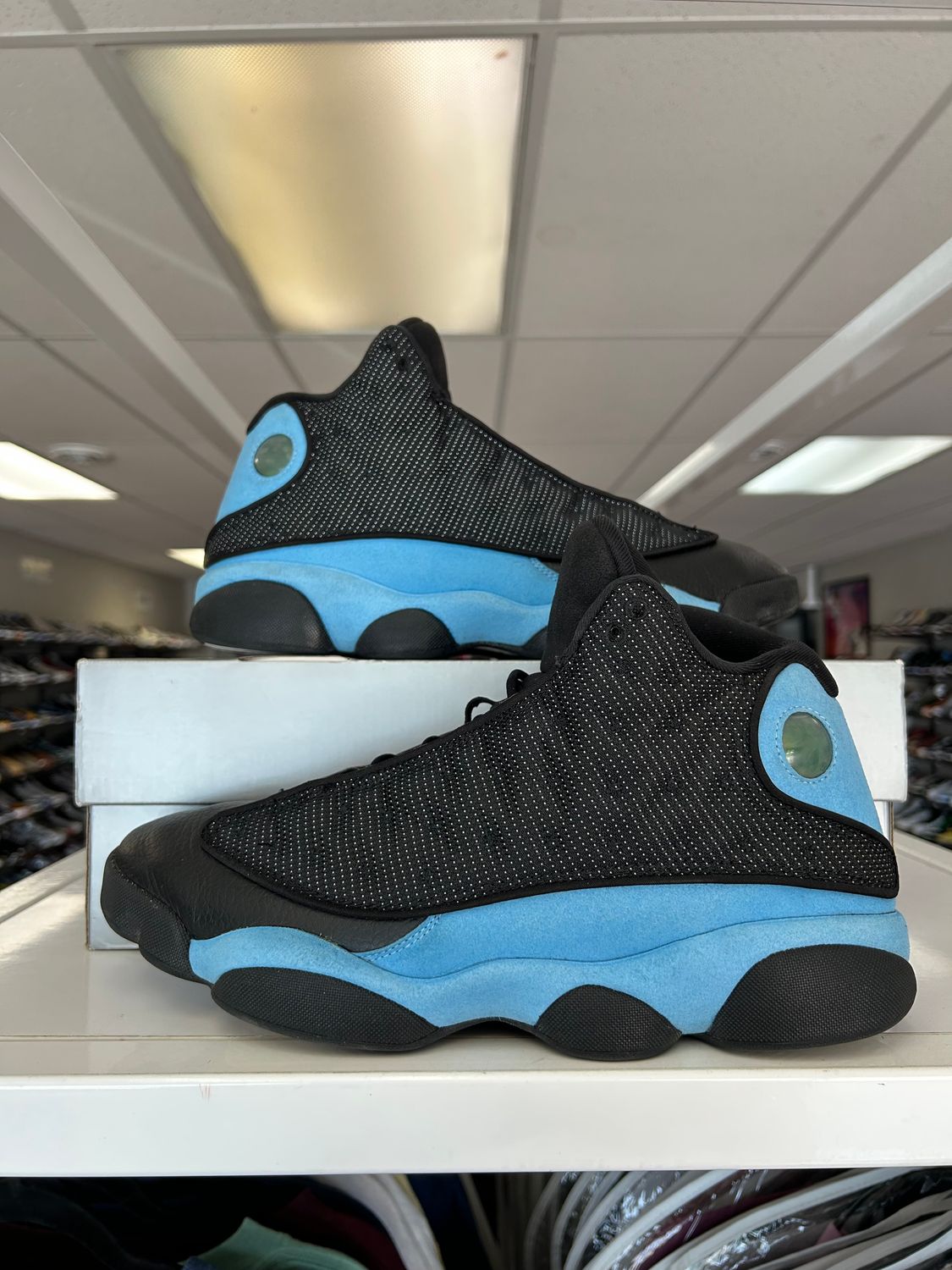 PO AIR JORDAN 13 BLACK UNIVERSITY BLUE SIZE 12