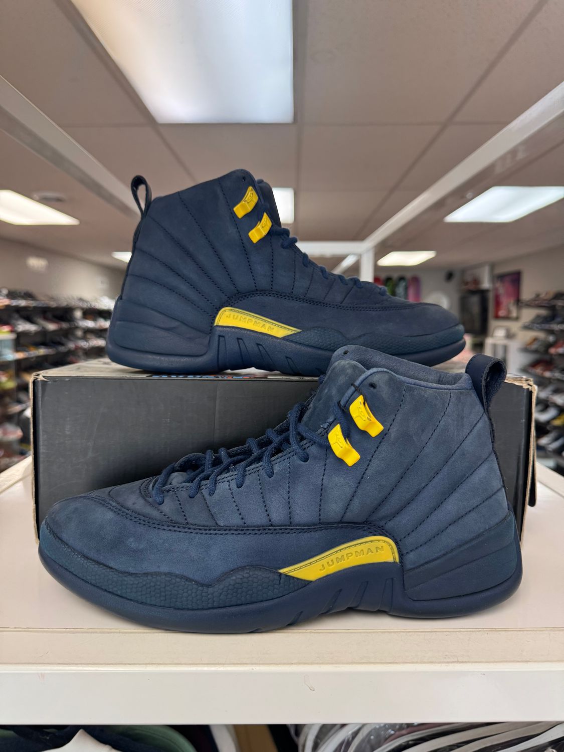PO AIR JORDAN 12 MICHIGAN SIZE 9.5