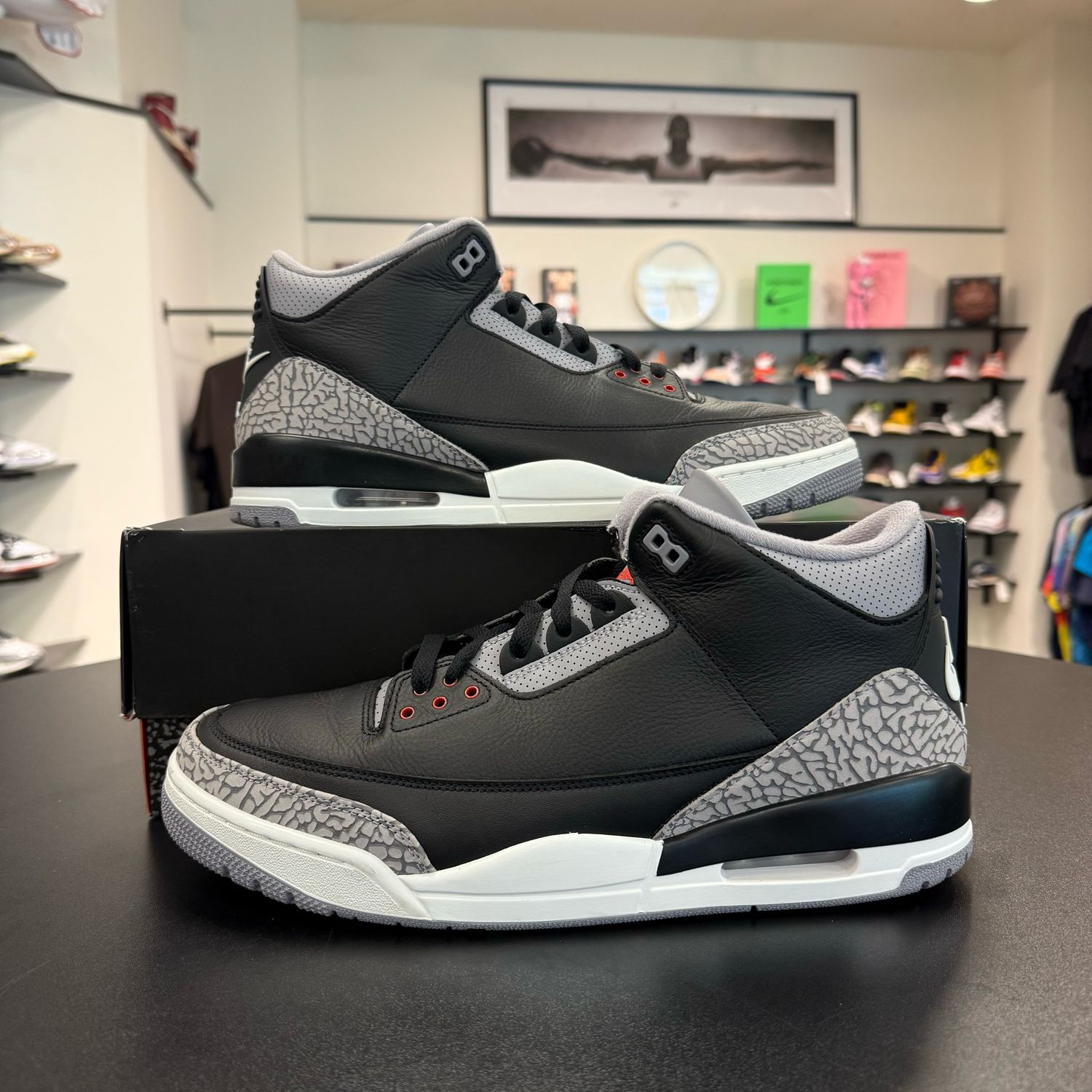 PO AIR JORDAN 3 BLACK CEMENT 2024 SIZE 13