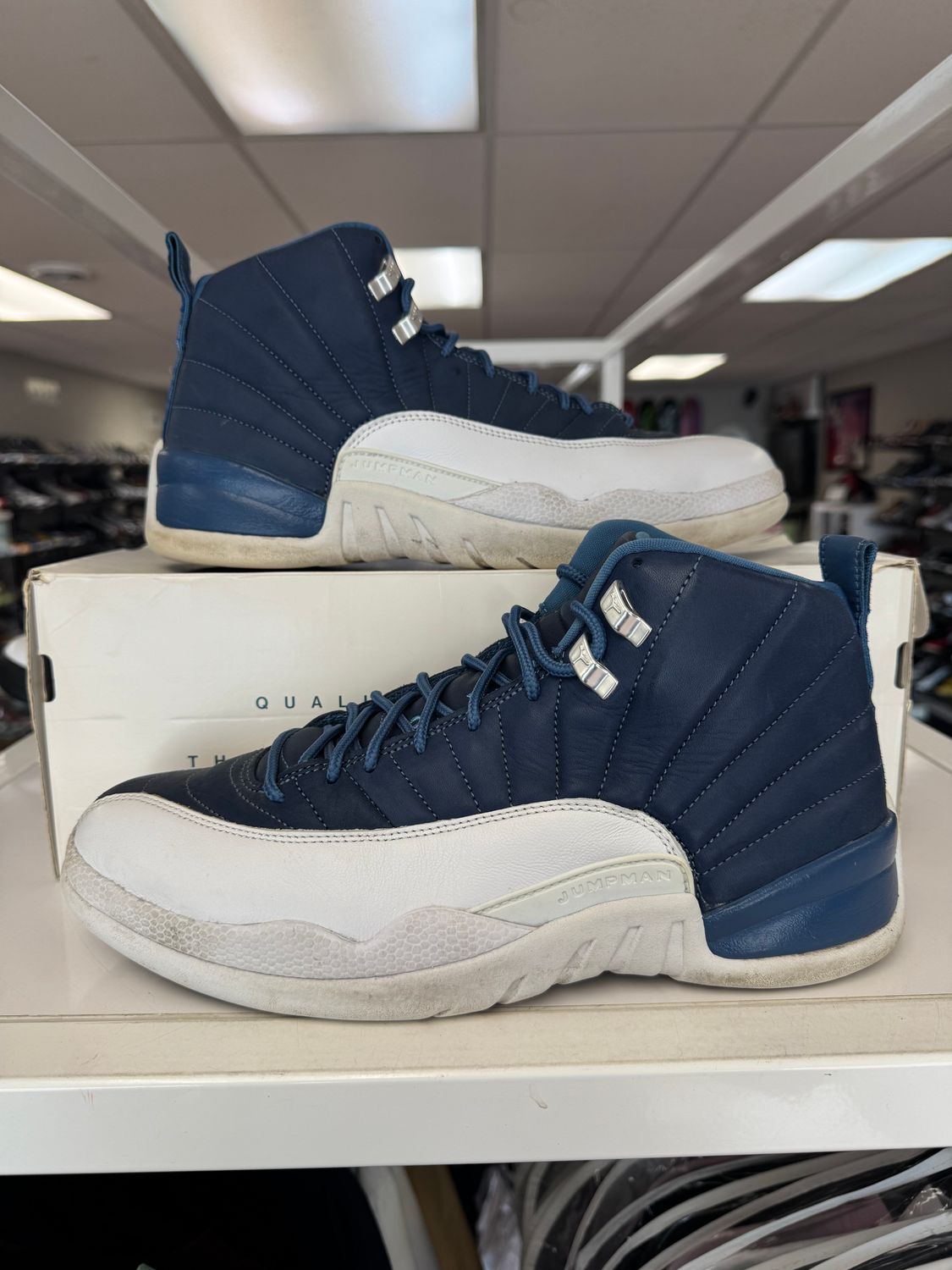 PO AIR JORDAN 12 INDIGO SIZE 10.5