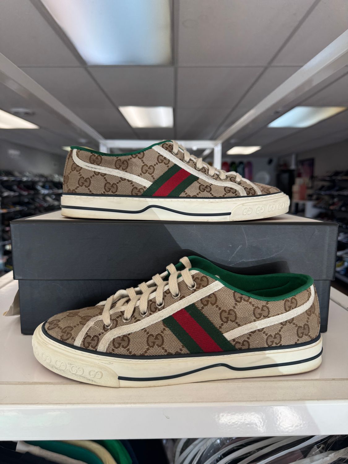 PO MENS GUCCI TENNIS 1977 SNEAKER SIZE 8.5/9US