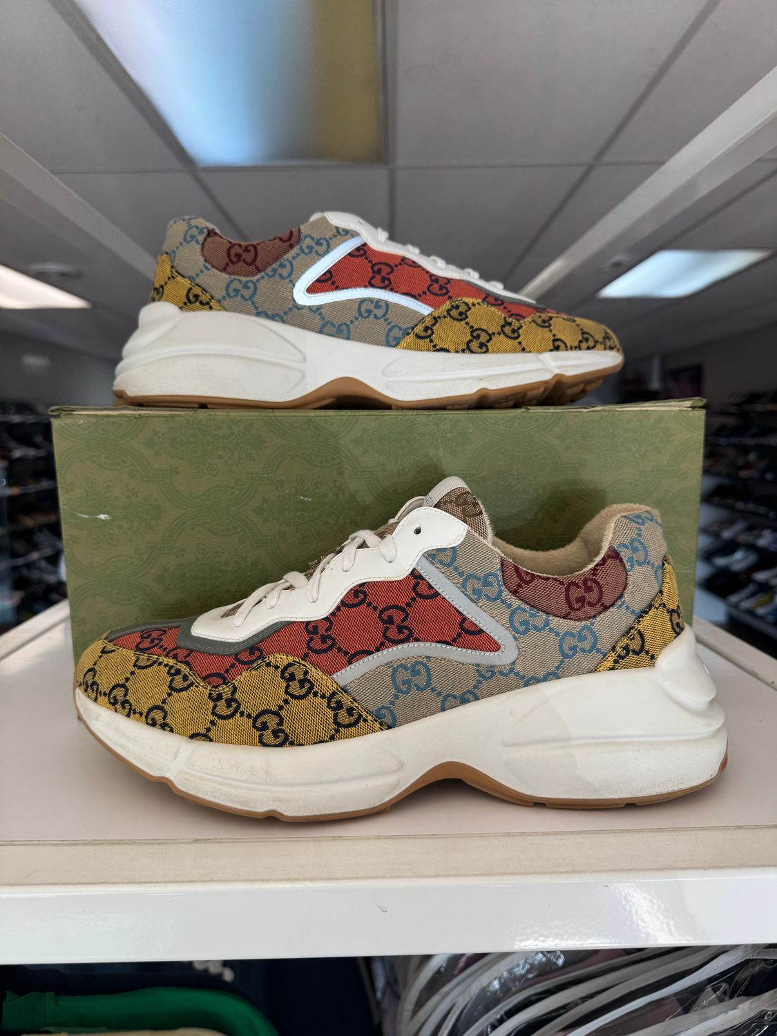 PO GUCCI RHYTON &#39;GG MULTI ORANGE&#39; SIZE 11US