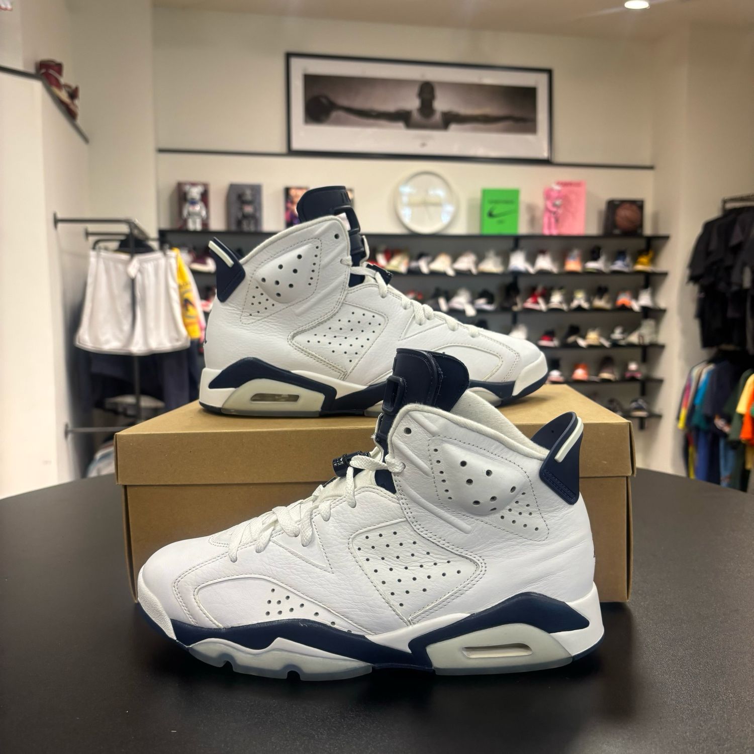 PO2 NB AIR JORDAN 6 MIDNIGHT NAVY SIZE 10