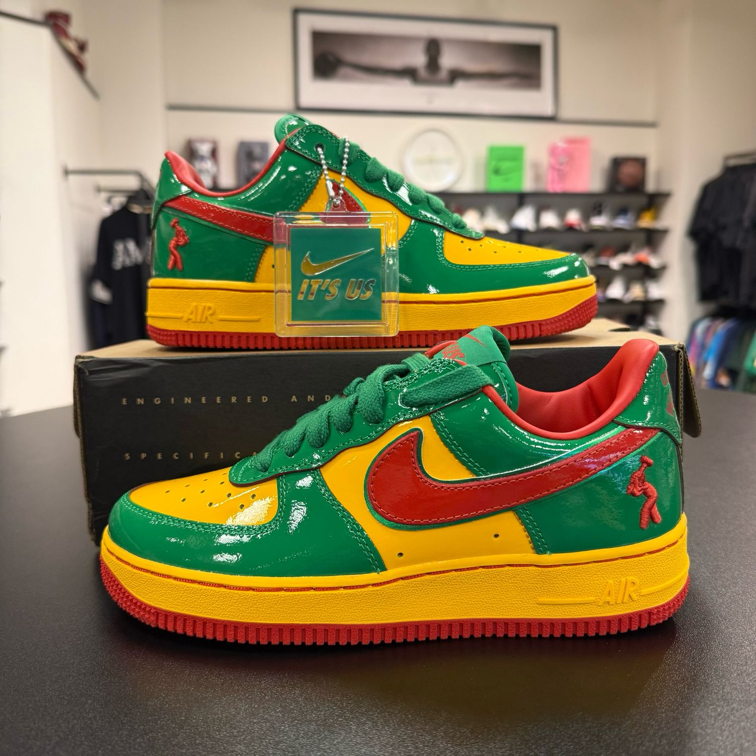 NEW NIKE AIR FORCE 1 LOW LIL YACHTY CONCRETE BOYS LUCKY GREEN