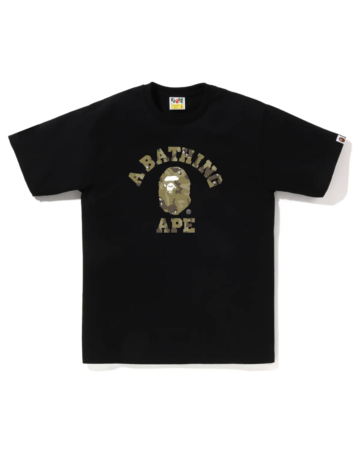 BAPE COLLEGE TEE BITMAP BLACK