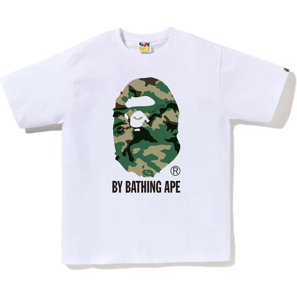 BAPE BY BATHING APE WOODLAND CAMO TEE WHITE