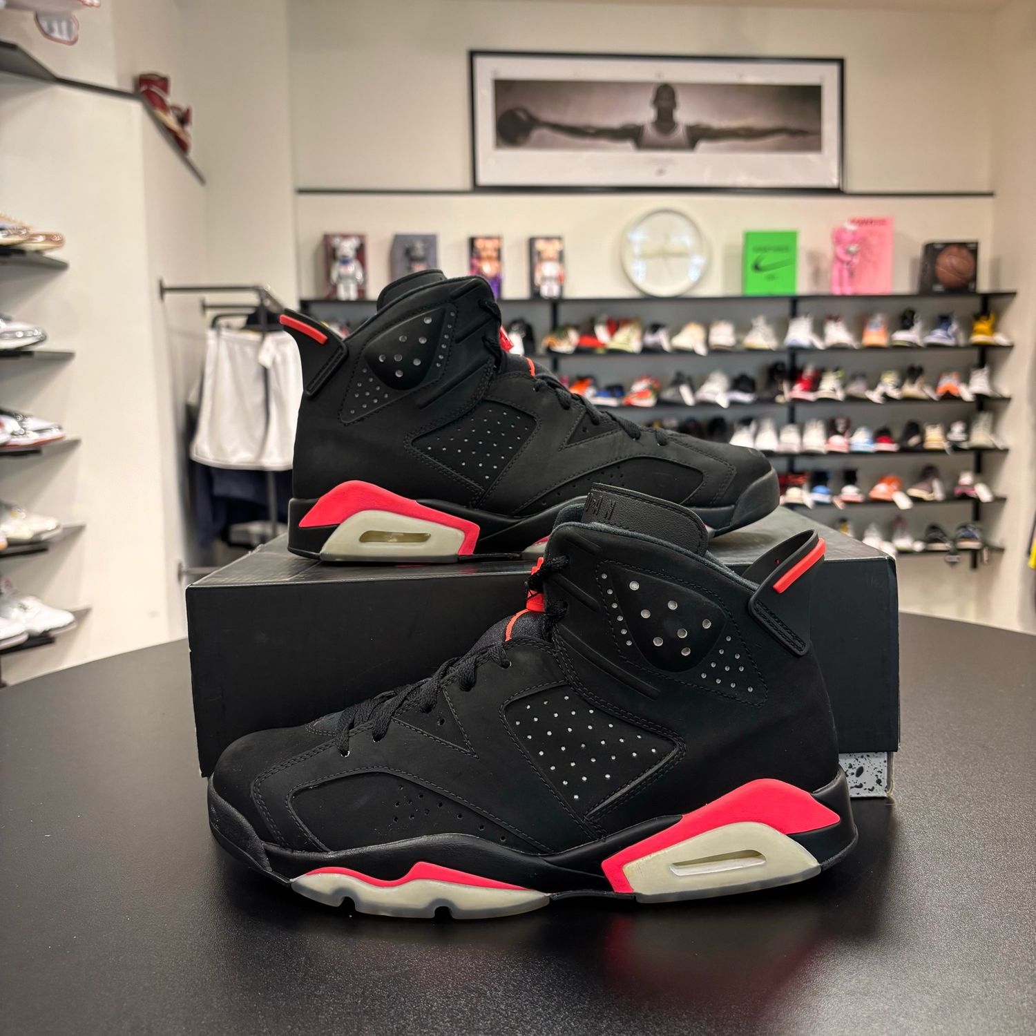 PO2 AIR JORDAN 6 INFRARED BLACK (2014) SIZE 9.5