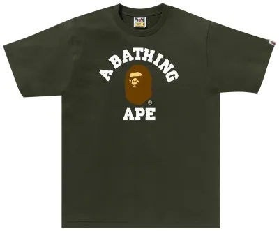 BAPE COLLEGE TEE OLIVE