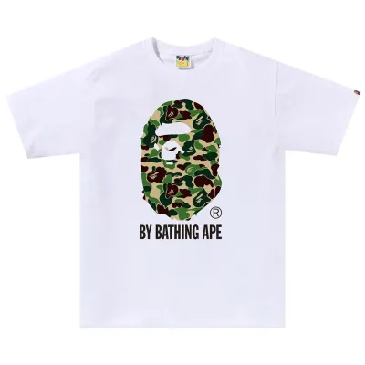 BAPE ABC CAMO BY BATHING APE TEE WHITE/GRN