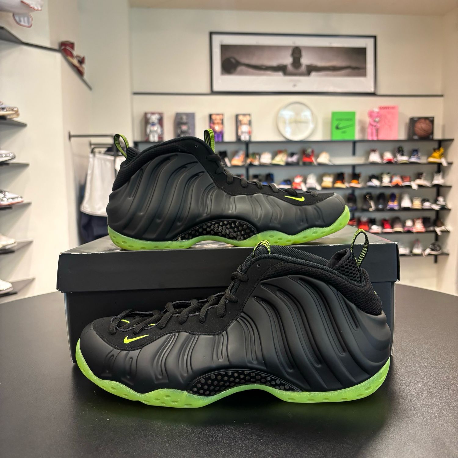 PO2 NIKE AIR FOAMPOSITE ONE BLACK VOLT SIZE 12