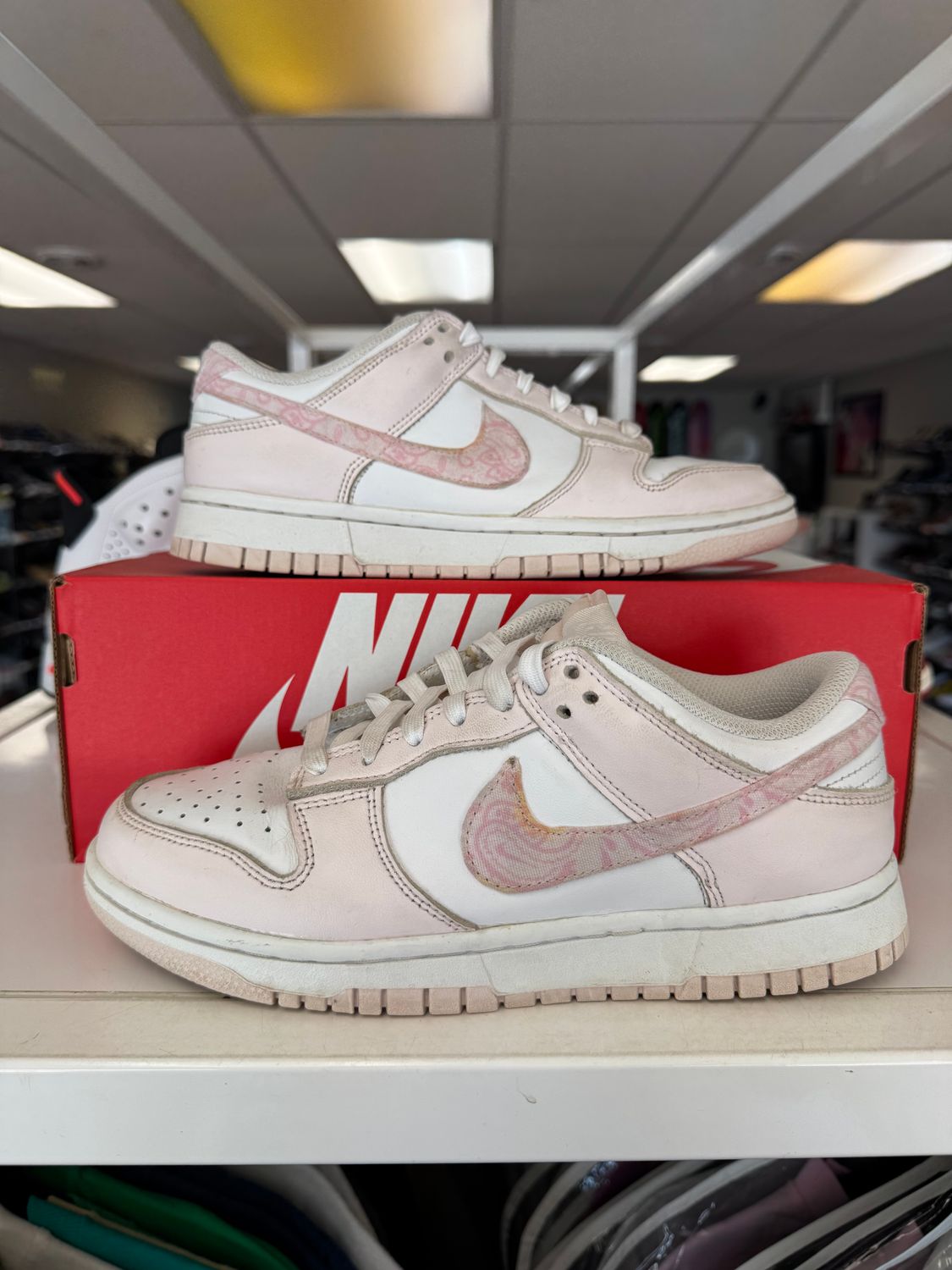 PO NIKE DUNK LOW ESSENTIAL PAISLEY PACK PINK (WOMENS) SIZE 7.5W