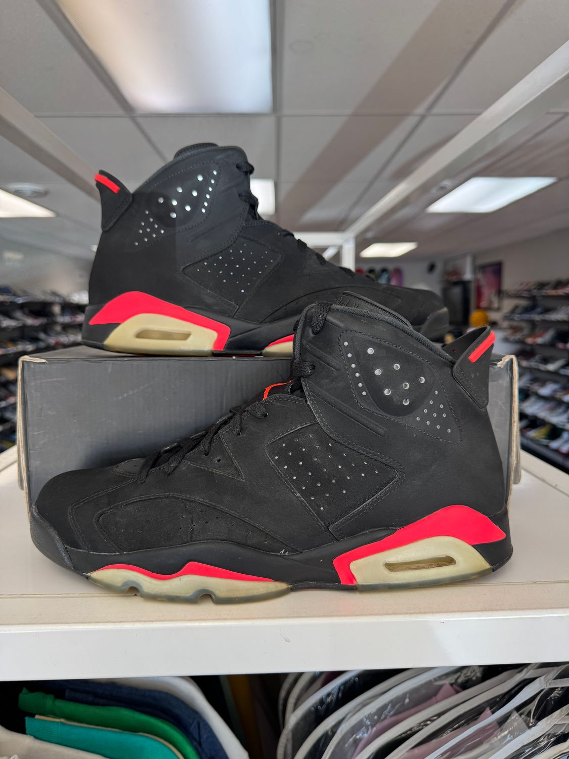 PO AIR JORDAN 6 INFRARED BLACK (2014) SIZE 11.5