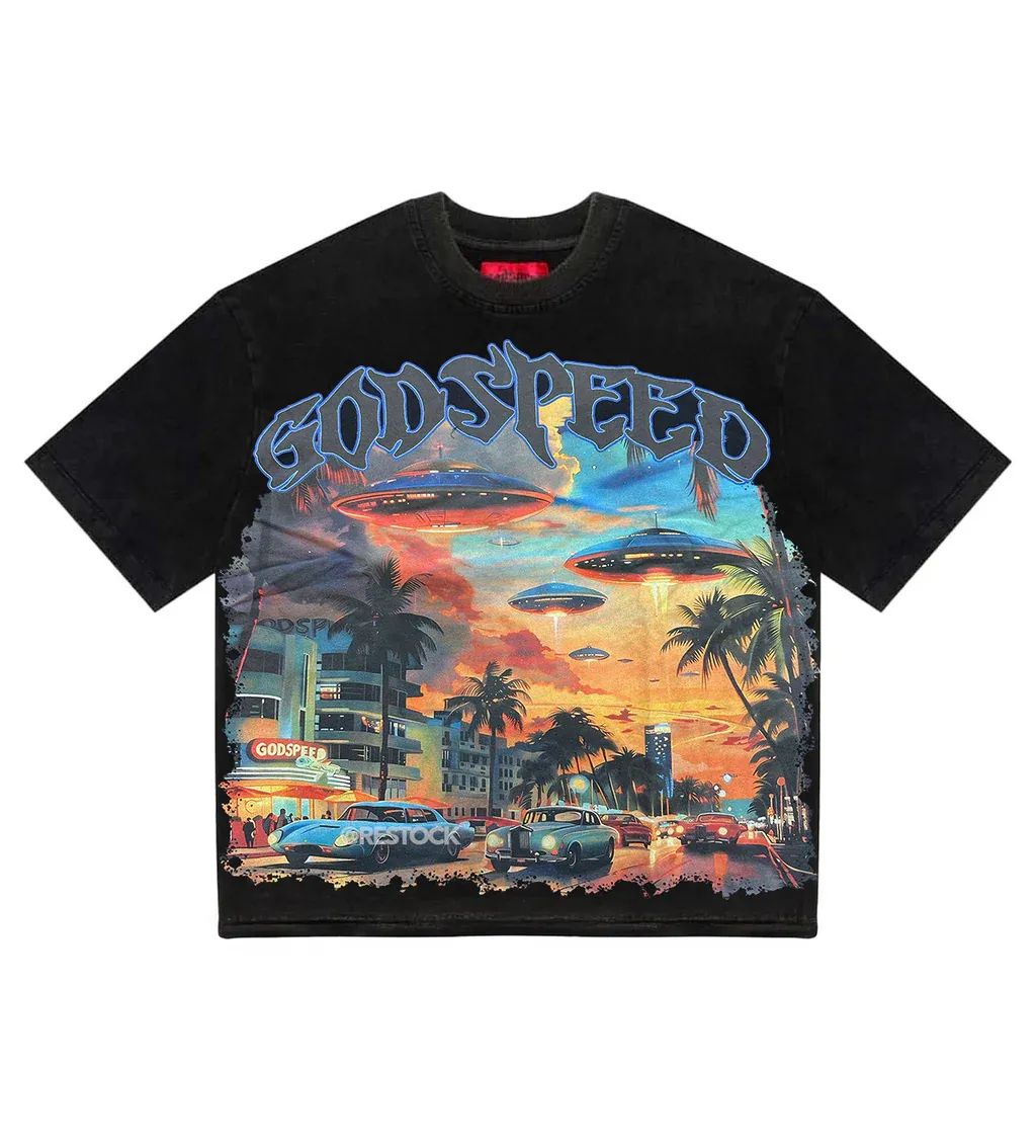 NEW GODSPEED MIAMI ALIEN INVASION TEE