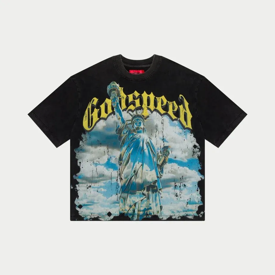 NEW GODSPEED STATUE OF LIBERTY TEE