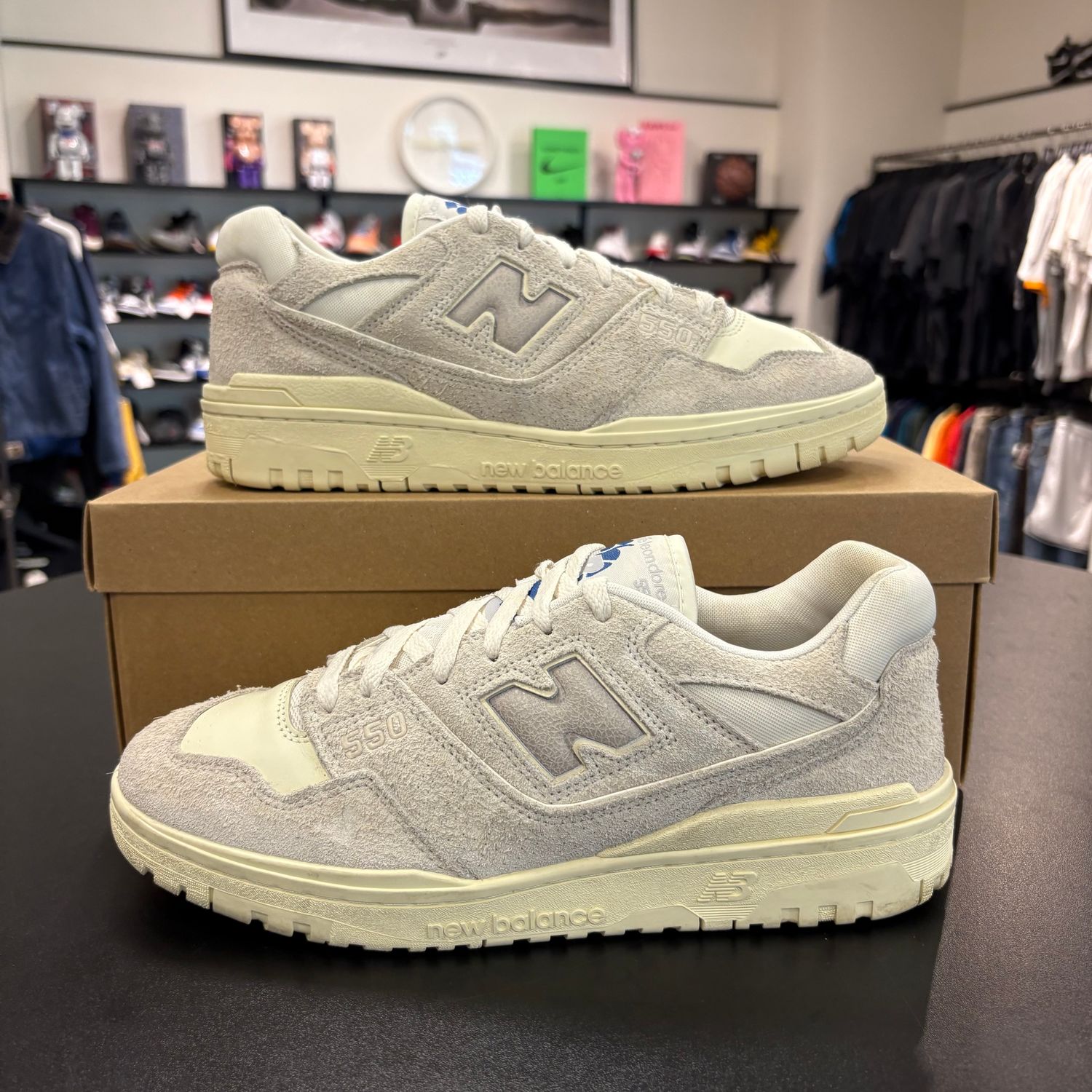 PO NEW BALANCE 550 AIME LEON DORE GREY SUEDE SIZE 10.5