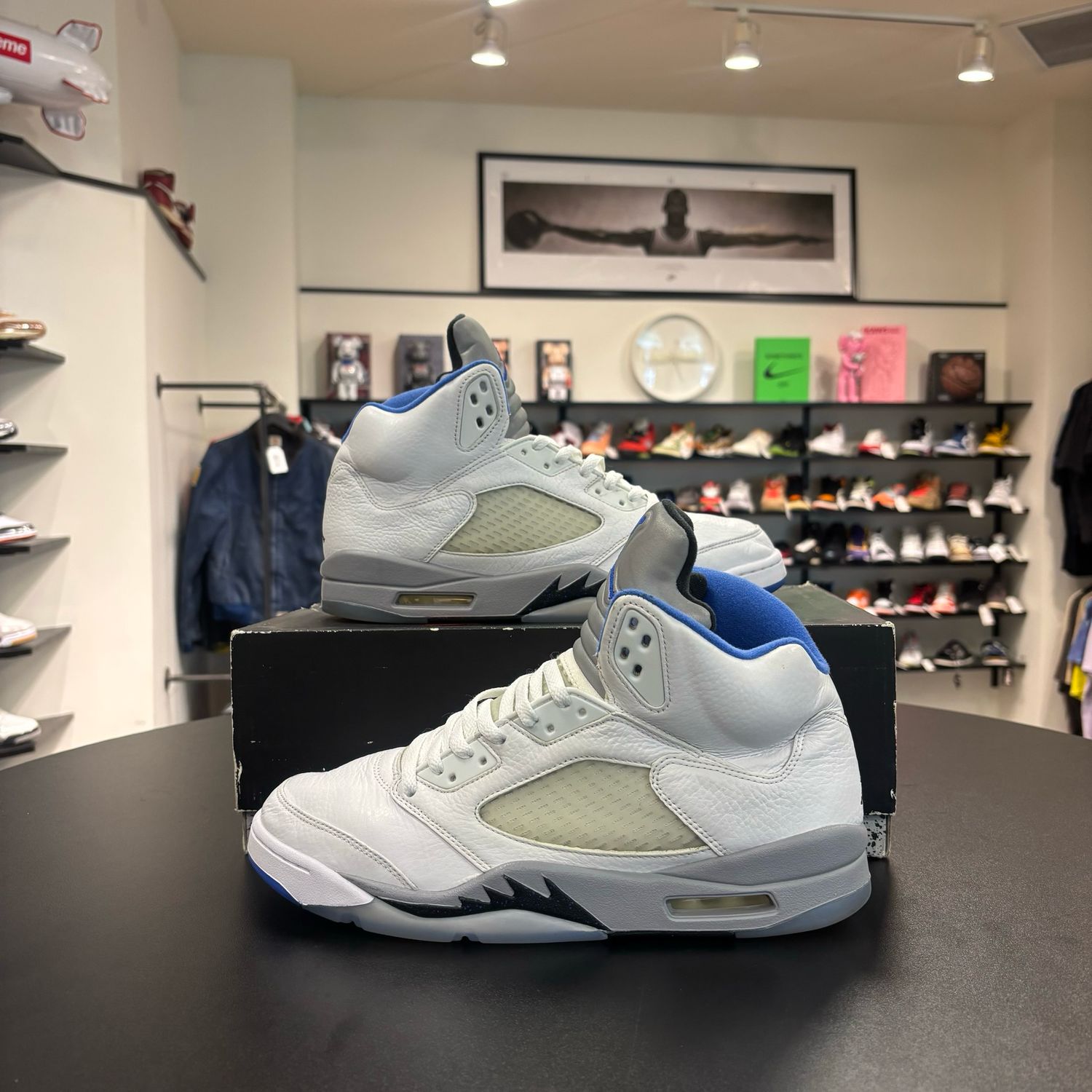 PO2 AIR JORDAN 5 WHITE STEALTH SIZE 12