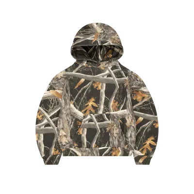 NEW BRAVEST STUDIOS TREE CAMO HOODIE BLACK