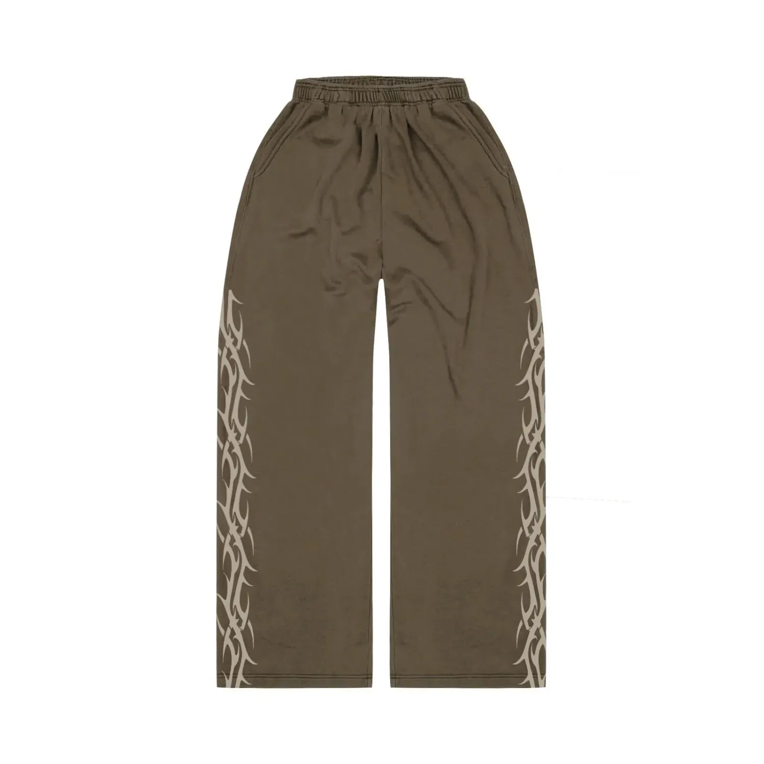 NEW BRAVEST STUDIOS TRIBAL SWEATPANTS BROWN