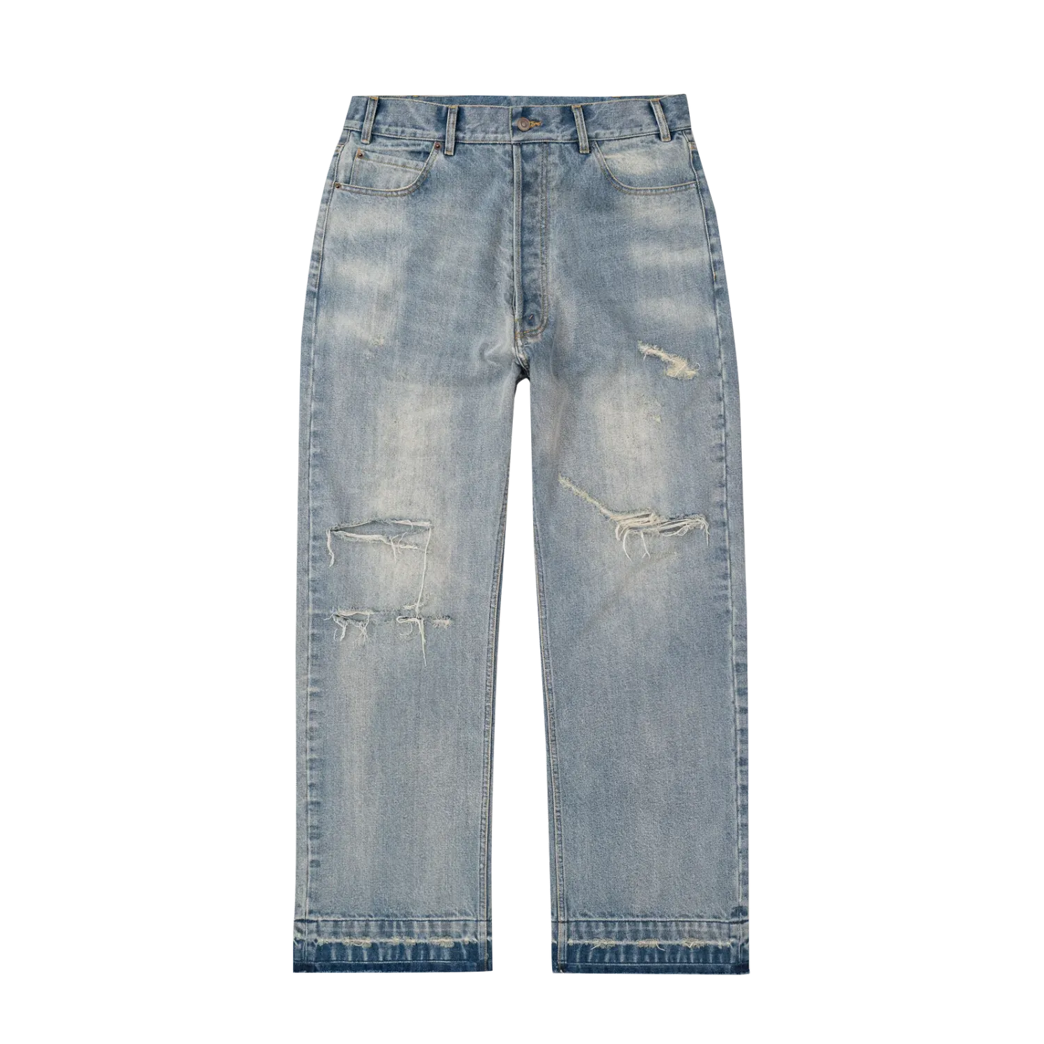 BRAVEST JEANS THRASHED BAGGY JEANS SIZE 30