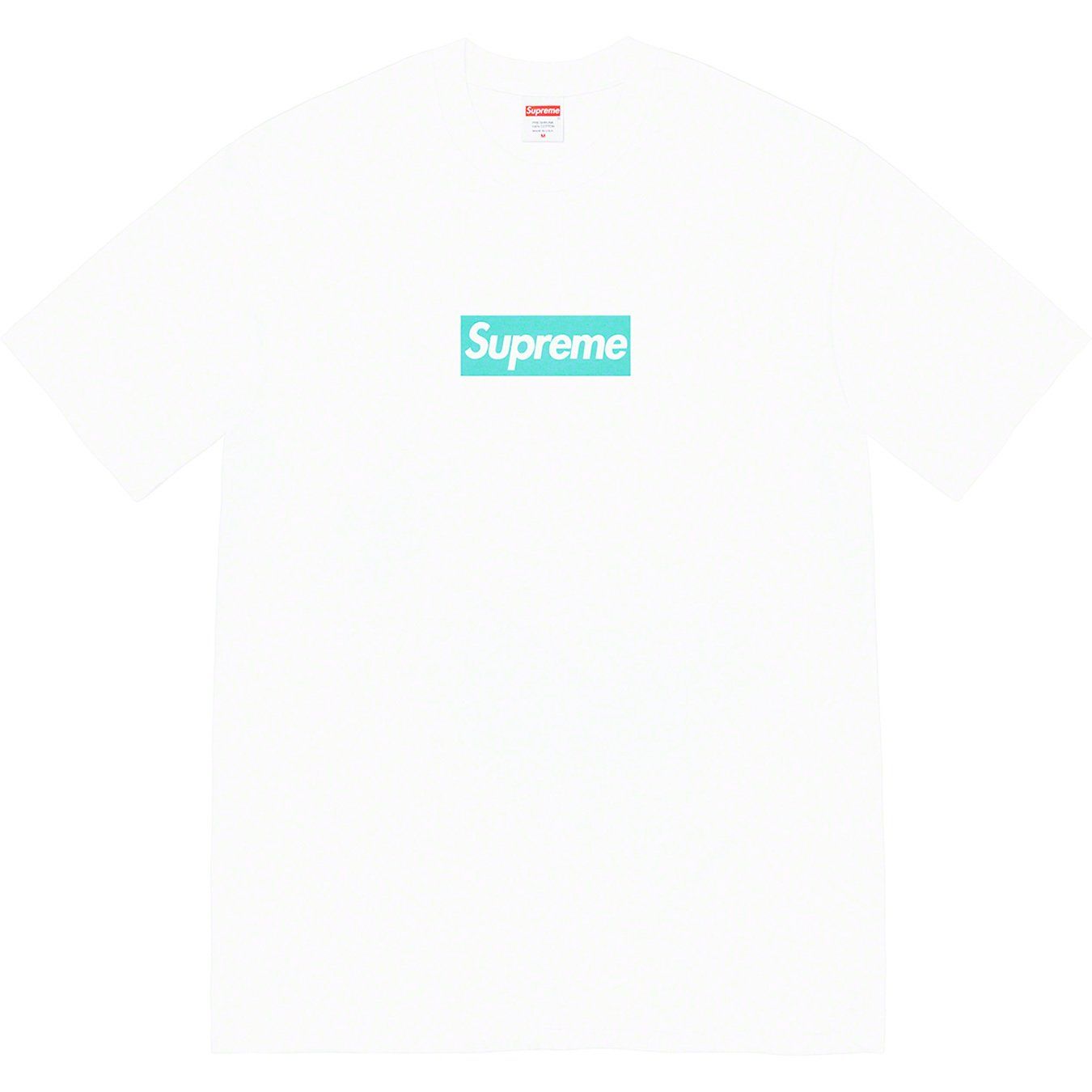 NEW SUPREME X TIFFANY &amp; CO BOX LOGO TEE WHITE XXL