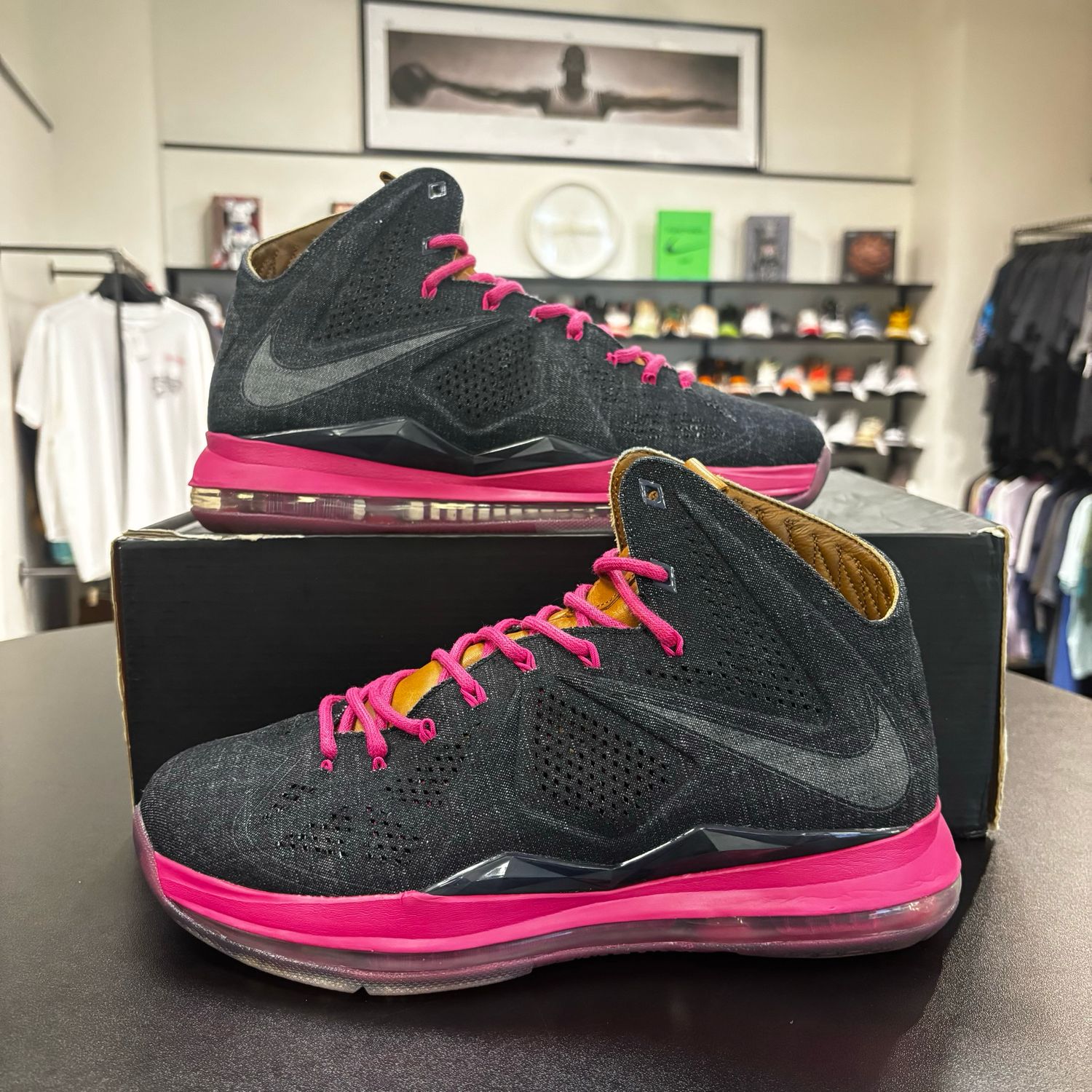 PONB NIKE LEBRON 10 EXT DENIM SIZE 11