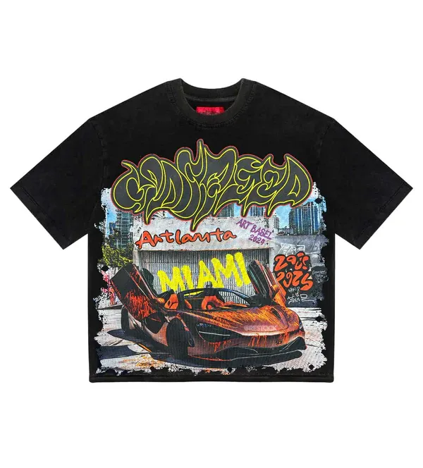NEW GODSPEED ARTLANTA MIAMI TEE BLACK