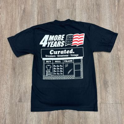 NEW CURATED 4 YEARS CAMPAIGN TEE BLACK