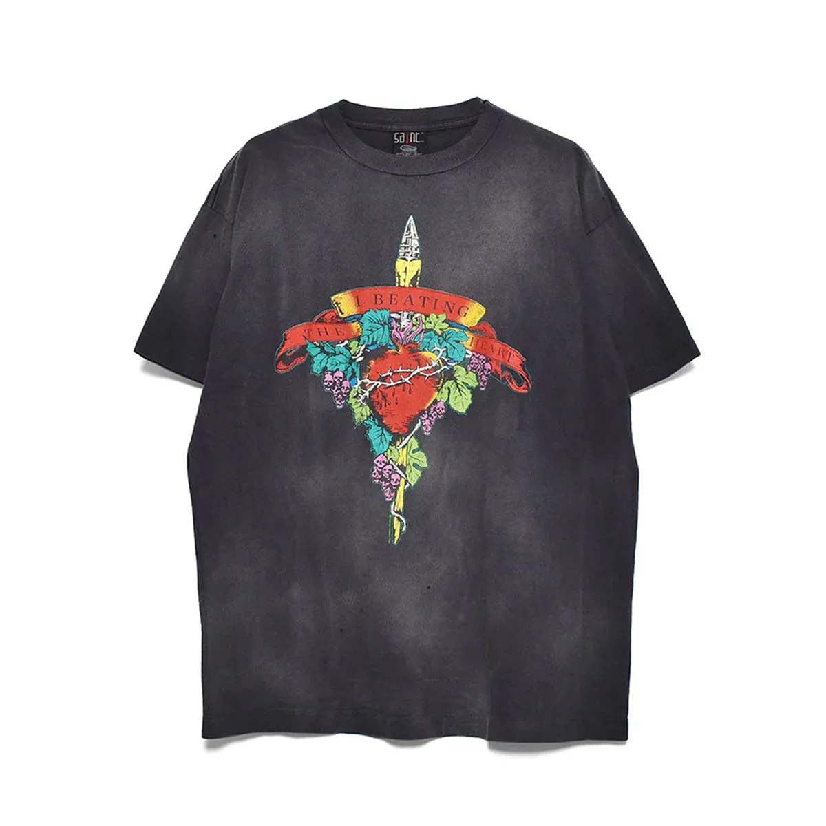NEW SAINT MXXXXXX BEATING TEE BLACK M