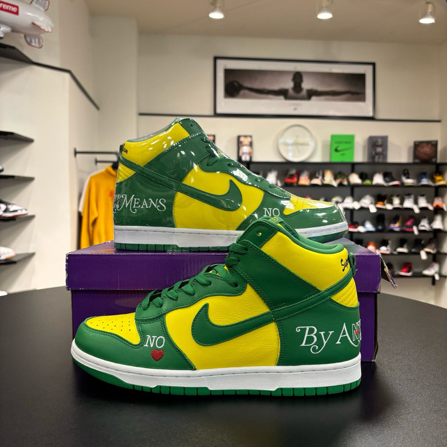 NEW NIKE SB DUNK HIGH SUPREME BY ANY MEANS BRAZIL