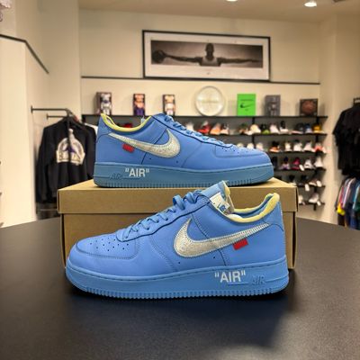 PO NB NIKE AIR FORCE 1 LOW OFF-WHITE MCA UNIVERSITY BLUE SIZE 11